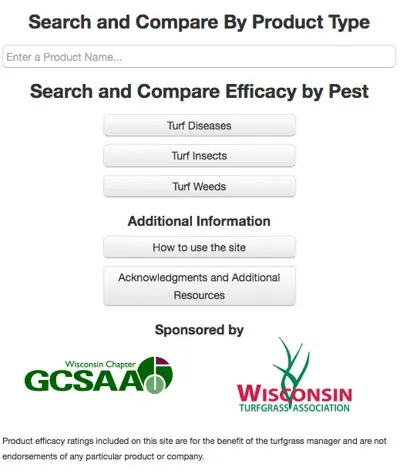 Turf pest mobile app