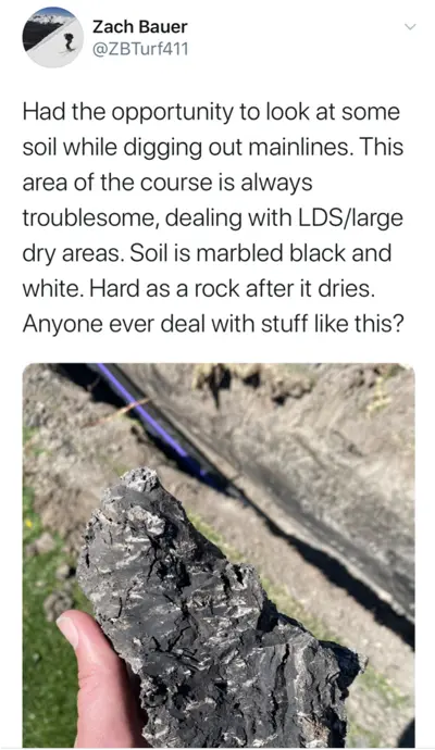 Clay soil at Valley Country Club