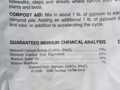 Mystery calcium sulfate