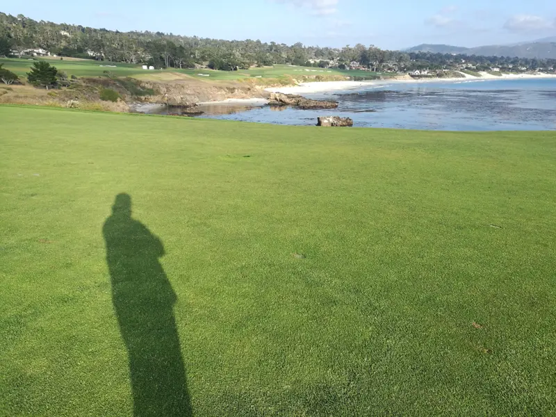 In full sun, with no clouds between the sun and the turf, PPFD is at 100% of its potential. sunny day on a fairway at Pebble Beach Golf Links